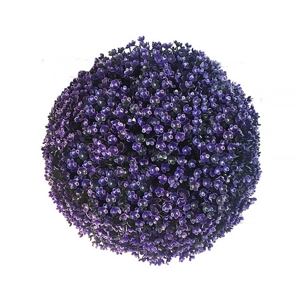 Planta de lavanda artificial simulación plástico prímula bola de paja topiario realista puerta colgante decoración de jardín Advancent HA8107-01B