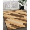 thumbnail image 3 of Ahgly Tapis Rectangulaire Lavable en Machine Intérieur Transitionnel Jaune Orange, 2 Pieds x 5 Pieds, 3 of 7