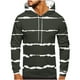 thumbnail image 1 of Sudadera con capucha para hombre, estilo casual, a la moda, con cuello redondo, bolsillos y estampado degradado, sudadera de manga larga con capucha, blusa de poliéster para hombre, 1 of 4
