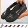 thumbnail image 6 of Purcolt Womens Floral Embroidery Mesh Loafers Comfort Casual Round Toe Slip On Boat Shoes Lightweight Soft Sole Flats Shoes for Walking Travel Vacation, 6 of 6