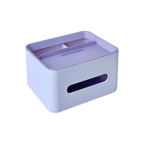 Yhmxh Cajón de papel de escritorio - Mesa de centro multifuncional para el hogar - Caja de pañuelos - Caja de almacenamiento multifuncional para control remoto de escritorio para sala de estar