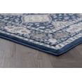 thumbnail image 5 of Traditional 2x8 Area Rug (2'3'' x 7'3'') Oriental Navy, Cream Indoor Runner Easy to Clean, 5 of 10