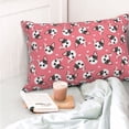 thumbnail image 4 of Pofeuu French Bulldog Face Print Polyester Microfiber Plush Pillowcases, Super Soft and Cozy Pillow Case Covers with Envelop Closure（Pillow core not included）-20"x30", 4 of 6
