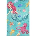 thumbnail image 2 of Dreamtimes Marine Style Mermaid Kitchen Towels Set of 4 Dishcloths Hand Towels Tea Towels Ultra Absorbent for Cleaning Washing Drying Dishes Tableware 28'' x 18'', 2 of 7