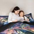 thumbnail image 4 of Manfei Fishing And Hunting Bedding Comforter Set,Lake Fish Twin Comforter Sets,Ocean Fish Bedding Set For Teens Boys,Breathable Home Decor Reversible,2-Piece, 4 of 7