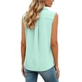 thumbnail image 6 of QASIEATN Womens Daily Casual Linen Shirts Sleeveless Shirts Tops Casual Blouses Loose Fit Shirt Tank Fall Fashion Outfits, 6 of 8