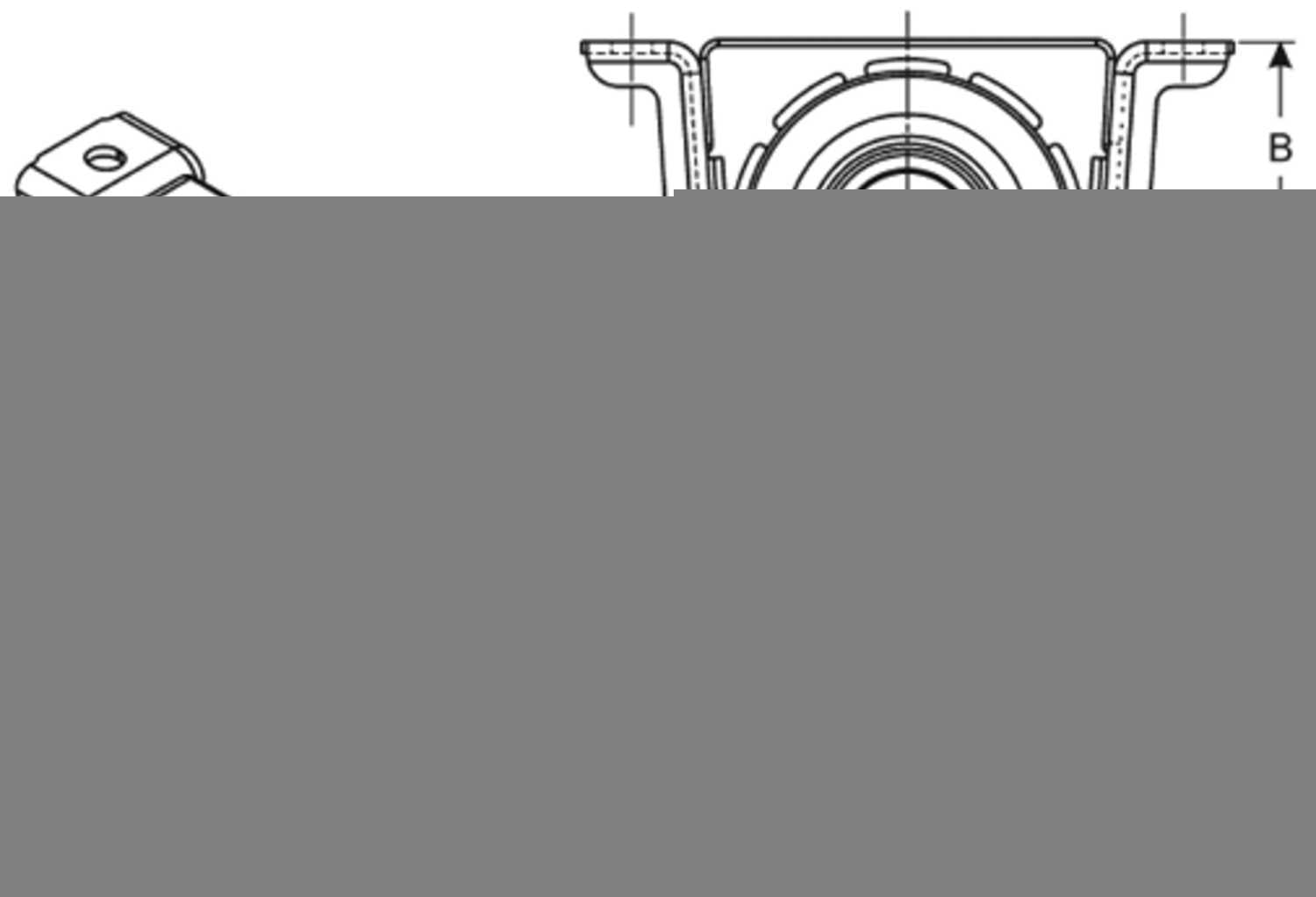 Spicer 210207-1X Drive Shaft Center Support Bearing