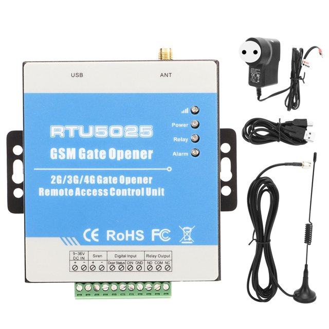 Abridor de puerta RTU5025 GSM 3G 4G LTE operador de abridor de puerta remoto inalámbrico controlador de acceso de puerta de garaje AC 100-240V 4GL-E enchufe de la UE