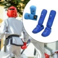 thumbnail image 2 of Lijie Karate Sparring Gear Set Karate Gloves Shin Guards Protection Training Equipment M, 2 of 6