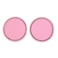 thumbnail image 6 of 2x Car Coasters Pad Pink Cup Holder Mat Rhinestone Auto Interior Accessories 7cm, 6 of 12