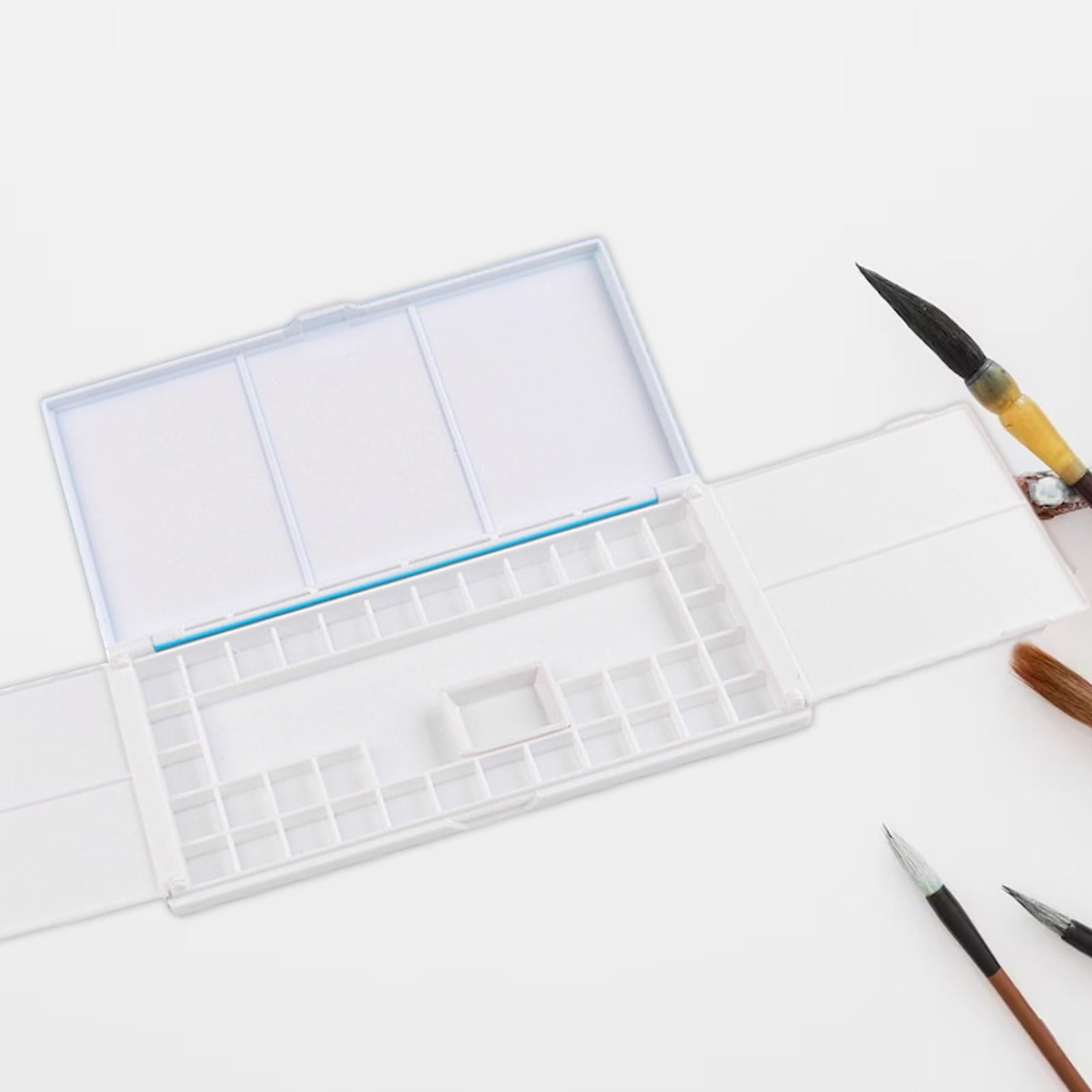 Milageto Airtight Watercolor Palette, with Mixing Areas, Palette with Lid, Empty Tray for 36 Wells
