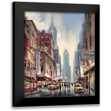 Heighton, Brent 12x14 Black Modern Framed Museum Art Print Titled - Eighth Avenue