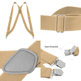 thumbnail image 4 of Buyless Fashion Trucker Suspenders for Men - 48" Elastic Adjustable Straps 1 1/4" - X Back - 5115-Tan, 4 of 4