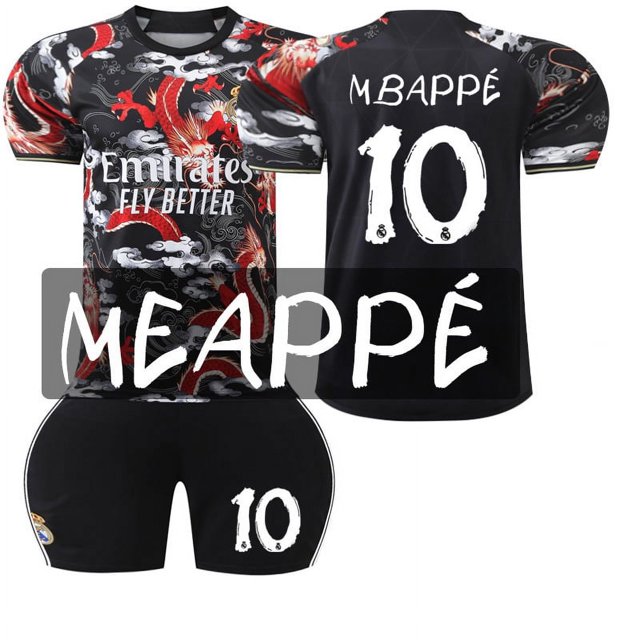 Maillot de Football pour Enfants Garçons Filles MBAPPE 10# RONALDO 7# KROOS 8#