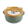 thumbnail image 1 of Tazones de Fideos de Perro de CeráMica Japonesa de con Tapas Animal Sopa Ensalada Frutero Cocina Vajilla A, 1 of 5