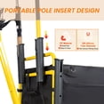 thumbnail image 6 of GDF Studio 51" Heavy Duty Collapsible Fishing Cart with Rod Holders, All-Terrain Beach Wagon for Sand, Black & Yellow, 6 of 9
