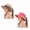 2-Pink/pure Red, variant on Kids Girls Ponytail Sun Hat, UPF 50+ UV Protection, Quick Dry Foldable Bucket Cap, Adjustable Mesh Hat for Beach Fishing Outdoor Activities