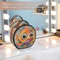 thumbnail image 7 of BZSMCE Makeup Bag Large Travel Cosmetic Bag with Adjustable Dividers Fashion Sad Gills Printed, 7 of 7