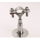 thumbnail image 1 of Soportes de tubería de acero inoxidable montados en el techo montados en la pared, 2 soportes de tubería ajustables, con tornillos, para tubería de 19 mm (1/2 pulgada) de diámetro (19 mm-22 mm), 1 of 5