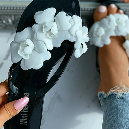 

women shoes Women s Fashion Flower Flip Flops Ladies Flat Slip On Beach Slippers Shoes