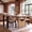 Natural+Brown, variant on COLAMY 72" Modern Wood Dining Table Set for 4 to 6 with White Glove Delivery & Assembly, 5 Piece Rectangular Kitchen Table and Upholstered Chairs Set, Heavy Duty Oak Veneer - Natural+Gray Chairs