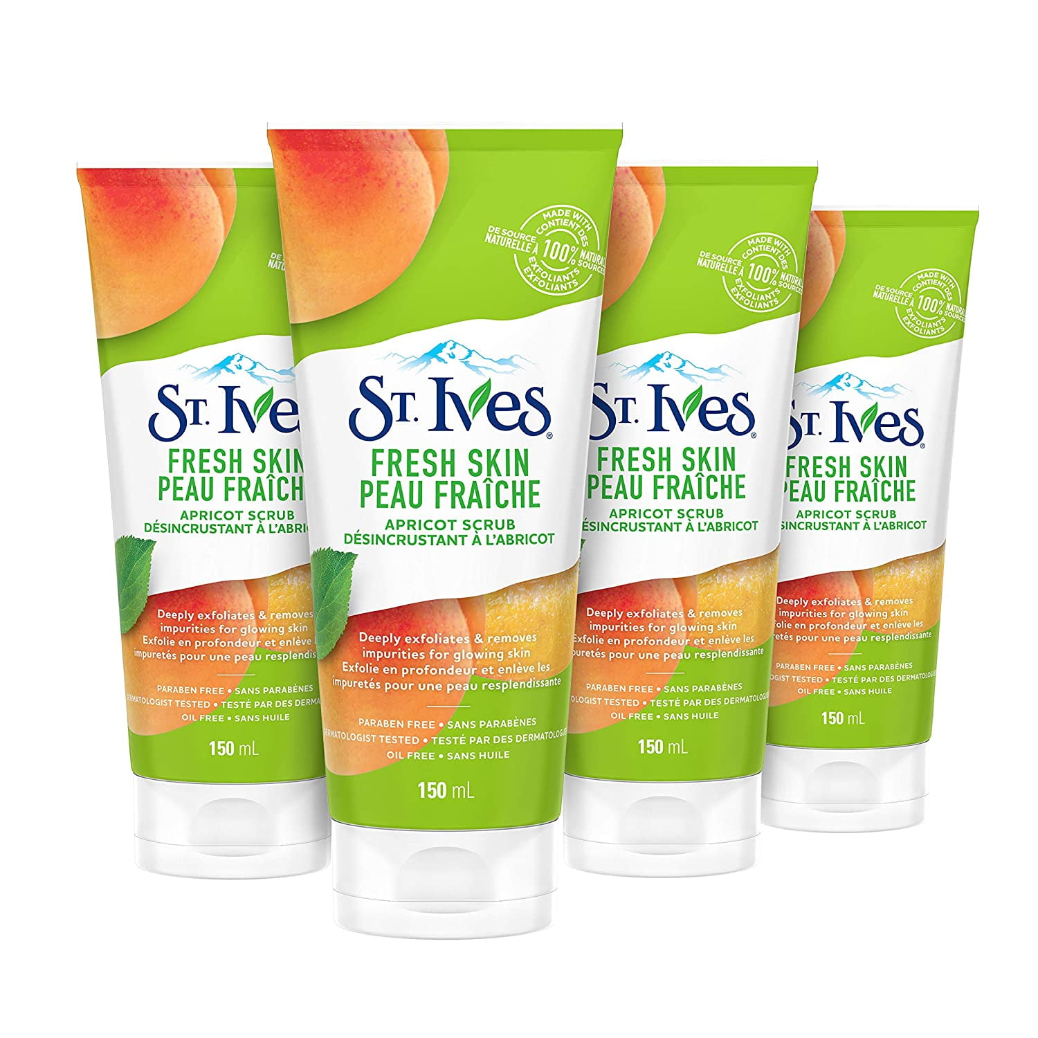 St. Ives Fresh Skin Face Scrub For Healthy Skin Apricot Exfoliating