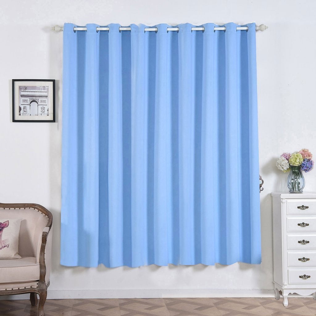 Baby Blue Blackout Curtains 2 Packs 52 x 84 Inch Blackout Curtains