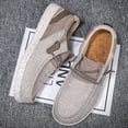 thumbnail image 4 of Big Size Men's Casual Loafers Slip On Canvas Shoes Lightweight Driving Shoes Male Casual Sneakers Flats Walking Shoes, 4 of 10