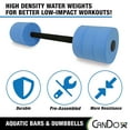 thumbnail image 3 of CanDo Aquatic Swim Bars and Dumbbells for Hydrotherapy, Swimming, Water Aerobics, Rehab, Swim Lessons, Pool Fitness & Learning to Swim, 3 of 8