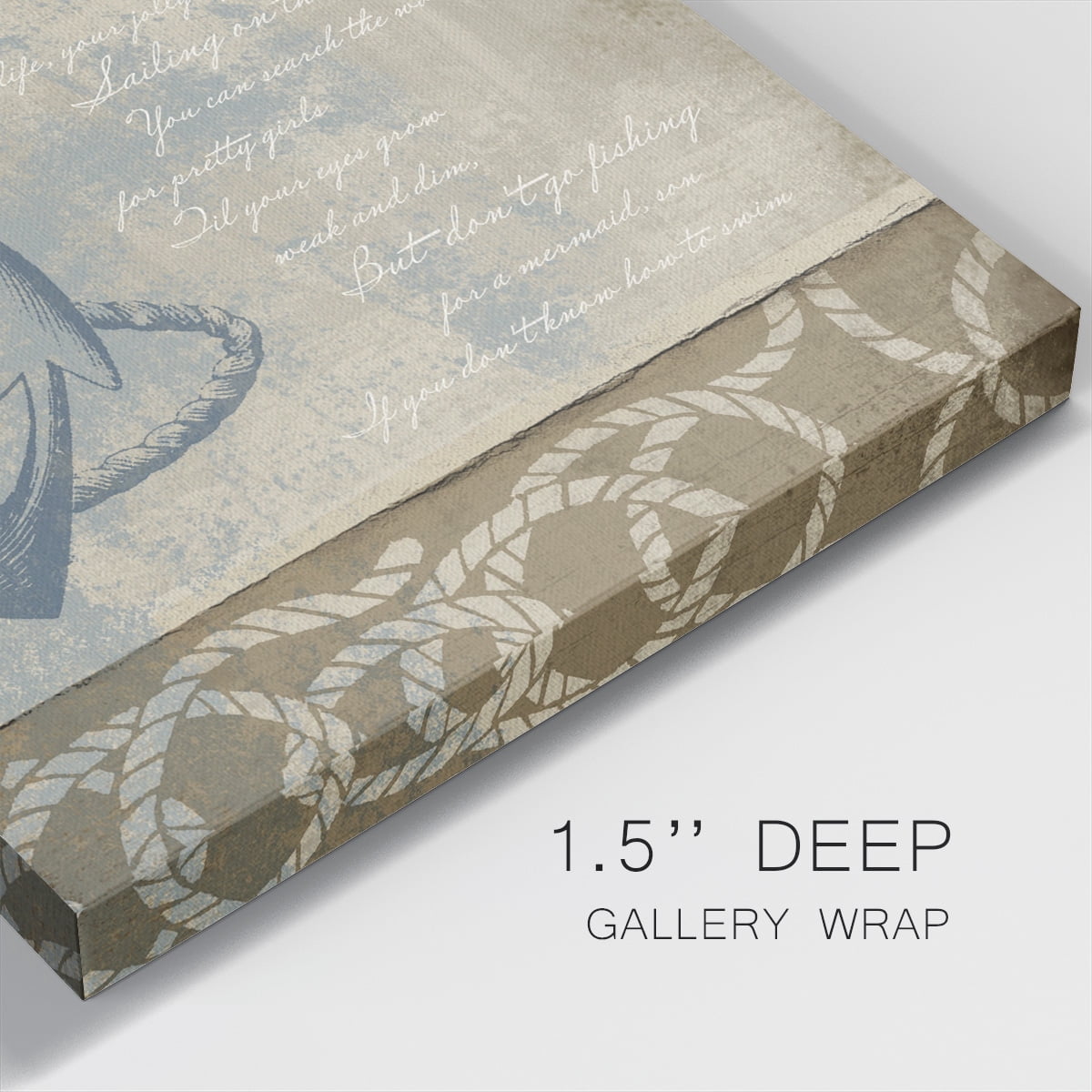 Wexford Home Coastal Inspiration VI-Premium Gallery Wrapped Canvas, 32" x 32" - Ready to Hang