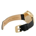 thumbnail image 3 of Nixon Clique Black Leather Gold Stainless Steel White Dial 38 mm Watch A1250-1964-00, 3 of 3