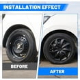 thumbnail image 5 of Universal 16 inch Hub Caps Wheel Covers for Cars Set of 4 Fits Most Cars Hubcaps for Truck SUV Accessories (Silver Lacquer & Black Lacquer), 5 of 7