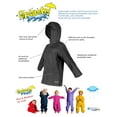 thumbnail image 2 of Splashy Children's Rain Jacket (Black, 8), 2 of 3