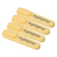 thumbnail image 1 of Unique Bargains Highlighter, Broad Point, Yellow, 4 Pack, 1 of 6