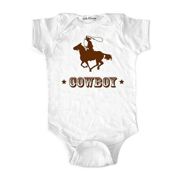 COWBOY (Design3) - wallsparks cute & funny Brand - baby one piece bodysuit - Great baby shower gift!