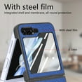 thumbnail image 2 of Allytech Galaxy Z Flip 5 Case with Screen Protector, Samsung Z Flip5 Case, Full Body Protective Rugged Hybrid Slim Fit Shockproof Phone Case for Samsung Galaxy Z Flip5 - Blue, 2 of 8