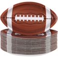 thumbnail image 1 of Qucyy 10PCS Football Oval Paper Plates Tableware Party Paper Plates American Football Rugby Party Cutlery Set Tableware Set Disposable for Theme Birthday Tailgate Party Decorations L/Rugby Plate 10pc, 1 of 5