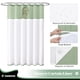 thumbnail image 3 of Dynamene Cortina De Ducha De Tela Con Forro A Presión Cortinas De Ducha De Hotel De Gofre Verde Salvia Para Baño Juego De Forro De Cortina De Ducha De Tela Impermeable Lavable Con Gancho De Plástico V, 3 of 5