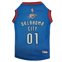 Pets First NBA Oklahoma City Thunder Mesh Basketball Jersey for DOGS & CATS - Licensed, Comfy Mesh, 21 Basketball Teams / 5 sizes