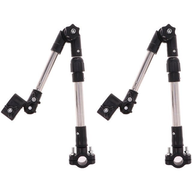 KAKOWELY 2 soportes ajustables para paraguas, soporte para paraguas, abrazadera para paraguas, soporte elástico para paraguas de bicicleta