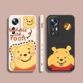 thumbnail image 2 of Case For Xiaomi 13 12 12S 11 11T 10 10S 9 9SE 8 Pro Ultra Lite Colour Simple Liquid Silicone Case Anime Winnie Pooh And Piglet, 2 of 5