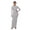 Light Gray, variant on Women's Mock Neck Long Sleeve Maxi Slim Dress 80% Polyester 20% Spandex with Comfortable Stretch and Sleek Silhouette