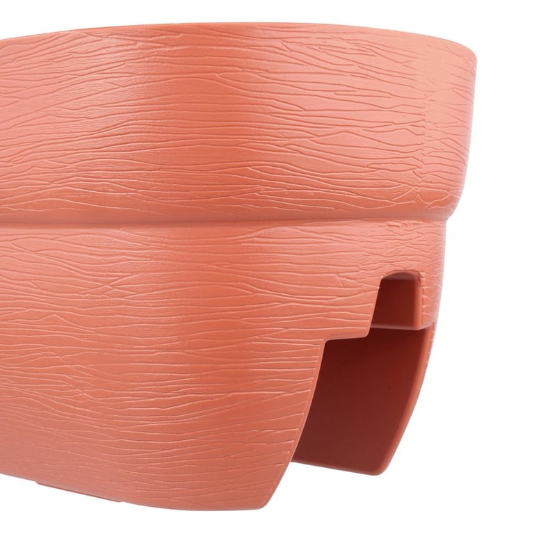 Emsco Bloomers 24" Railing Planter, Weatherproof Terracotta photo 5