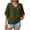Green, variant on Fartey Womens Summer Flutter Sleeve Tops Dressy Casual V Neck Shirts Loose Flowy Elbow Sleeve Tunic Blouse Trendy Going Out T Shirts Green S