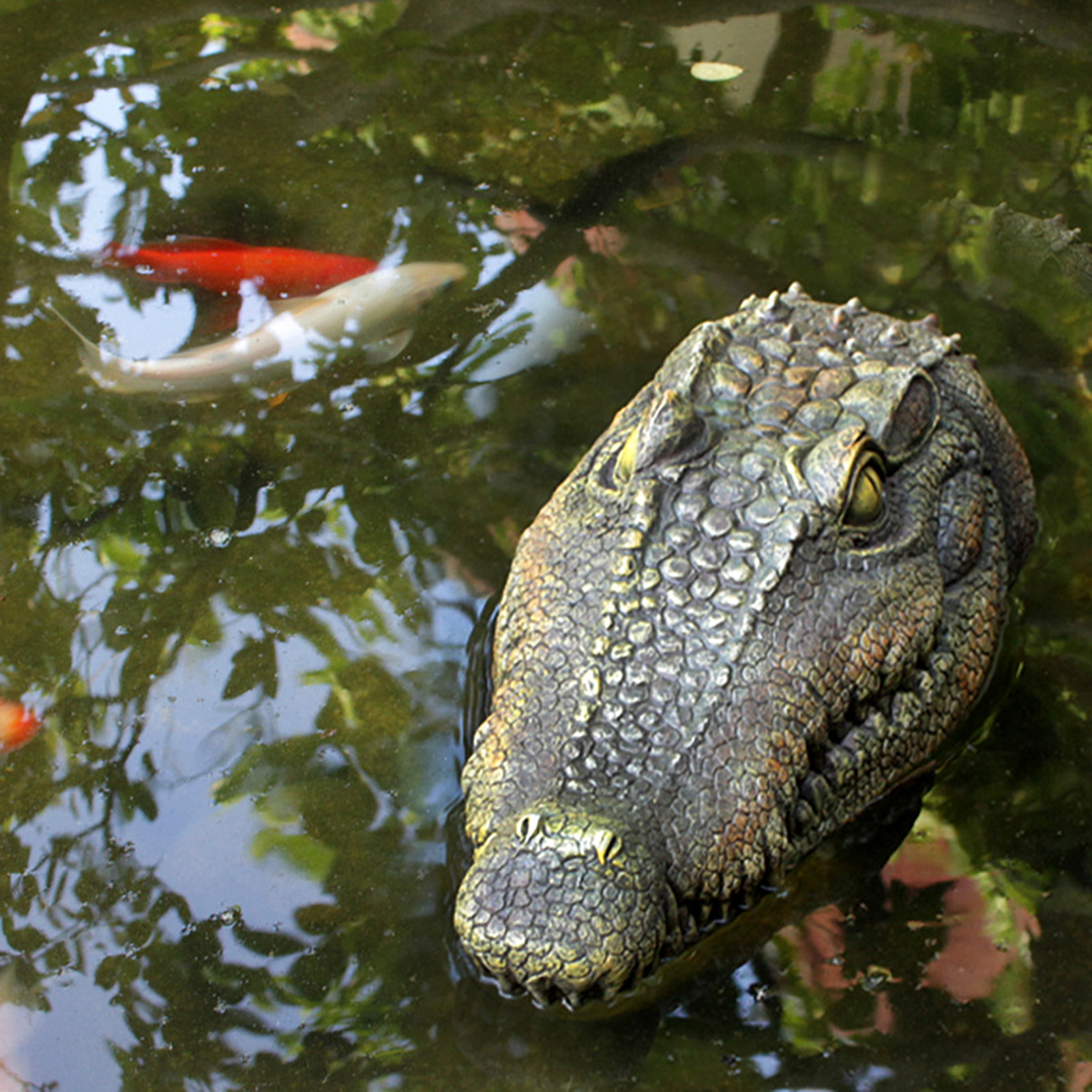 Crocodile Head Decoy Realistic Floating Crocodile Head Scare Ducks ...