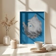 thumbnail image 4 of Silver cat portrait Framed Art Modern Wall Decor, 4 of 15