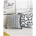 thumbnail image 1 of Fundas de almohada de 2 piezas en estilo nórdico simple, funda de cojín decorativa cuadrada de 45*45cm, 1 of 5