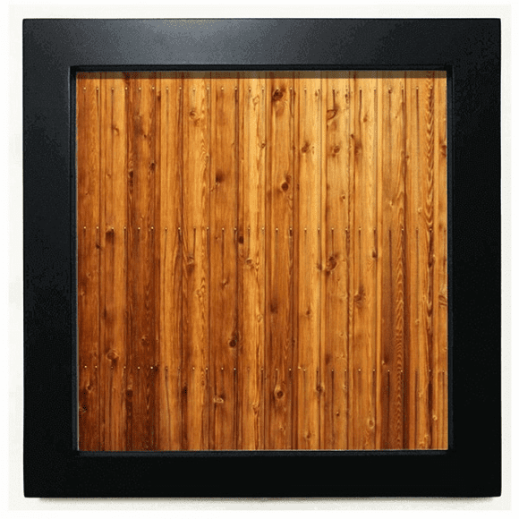 Orange Wood Floor Wallpaper Texture Black Square Frame Picture Wall Tabletop