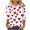 E-Pink, variant on WREESH Women's 3/4 Sleeve Tops Valentine's Trendy Heart Printed Shirts Blouses Casual Summer Crew Neck T-Shirts Black