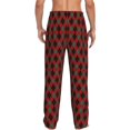thumbnail image 3 of Daiia Argyle Plaid Men's Sleep Pant with Pockets and Drawstring,Pajama Pants-Medium, 3 of 9